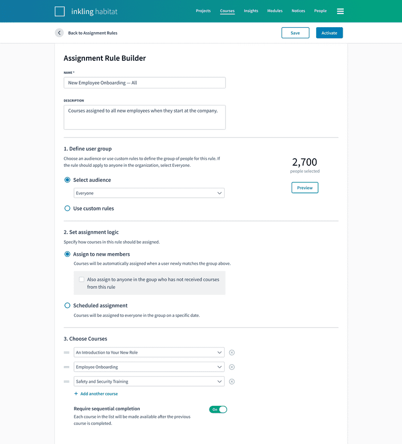 Assignment Rule Builder